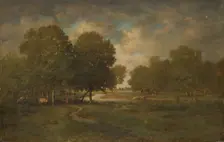 A River in a Meadow, probably late 1830s-early 1840s. Creator: Theodore Rousseau
