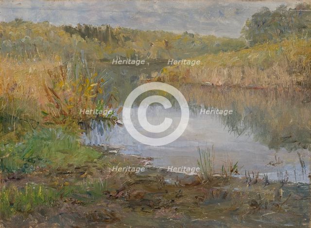 A River in France. Study. Creator: Ida Eléonora de Schulzenheim.