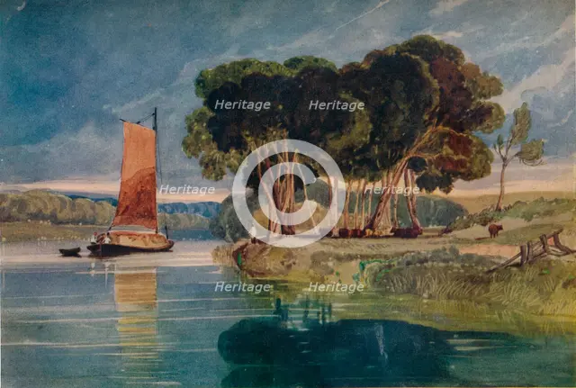 A River Scene, c1800-1842, (1924). Artist: John Sell Cotman