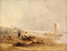 A river shore 1813-1867. Creator: Clarkson Stanfield