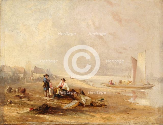 'A river shore', 1813-1867. Creator: Clarkson Stanfield.