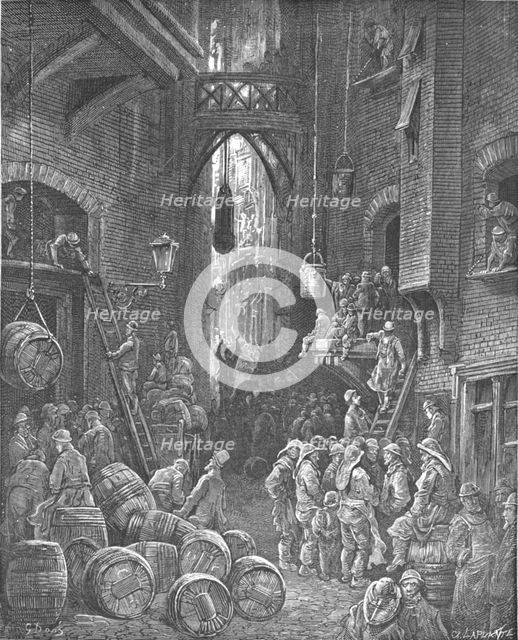 'A River Side Street', 1872.  Creator: Gustave Doré.