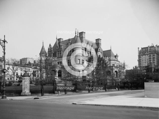 A Riverside Drive residence, New York, C.M. Schwab residence, between 1910 and 1920. Creator: Unknown.