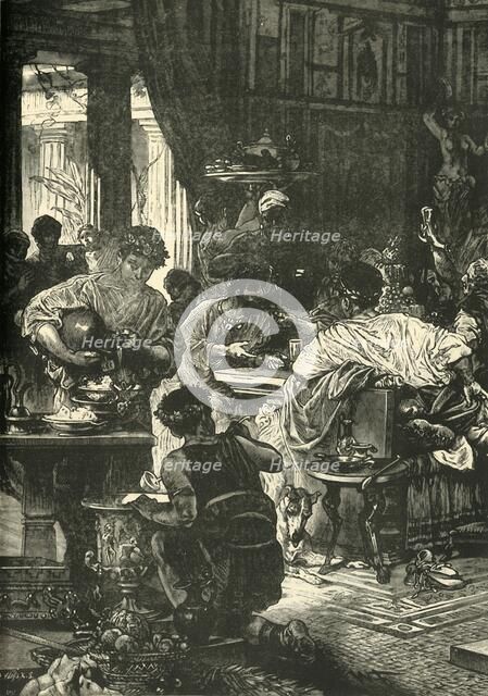 'A Roman Banquet', 1890.   Creator: Unknown.