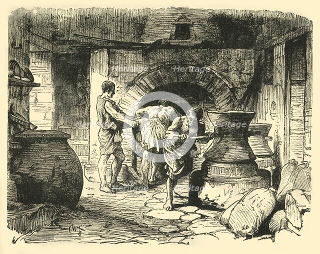 'A Roman Bakery, .   Creator: Unknown.