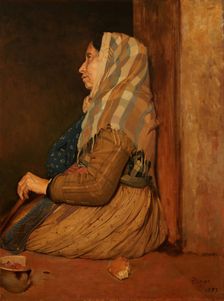 A Roman Beggar Woman, 1857. Creator: Edgar Degas