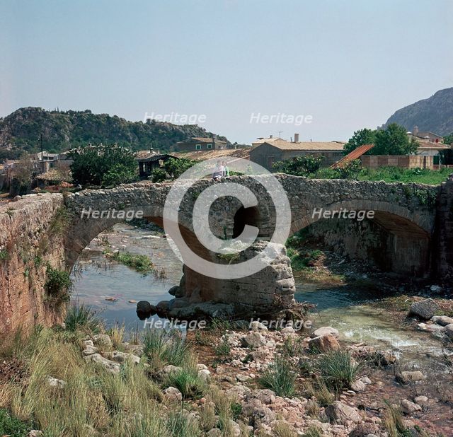 A Roman bridge in Majorca, 2nd century. Artist: Unknown
