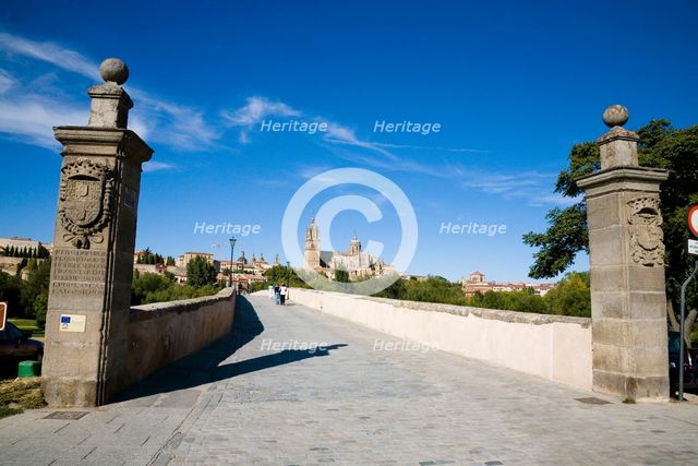 A Roman bridge in Salamanca, Spain, 2007. Creator: Samuel Magal.