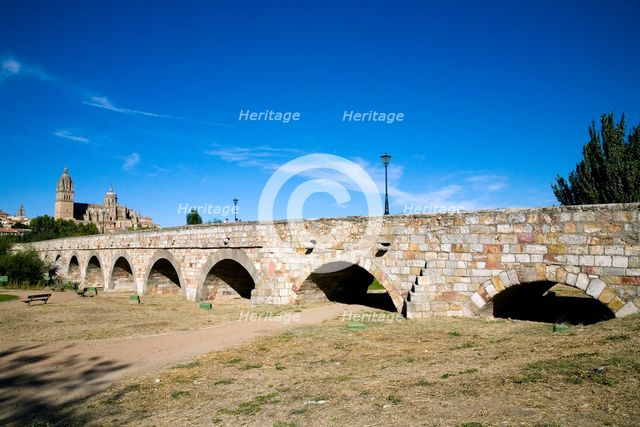 A Roman bridge in Salamanca, Spain, 2007. Creator: Samuel Magal.