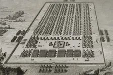 A Roman camp at the time of the Roman invasion of Spain, 1852. Creator: Antonio Roca Sallent