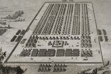 A Roman camp at the time of the Roman invasion of Spain, 1852. Creator: Antonio Roca Sallent