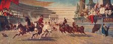 A Roman Chariot Race c1882. Creator: Alexander von Wagner