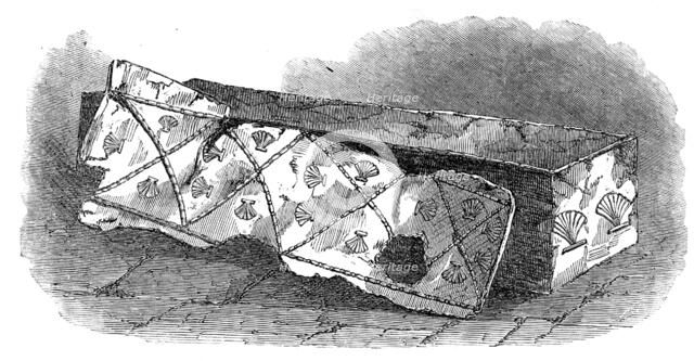 A Roman Coffin, recently discovered at Shadwell, 1858. Creator: Unknown.