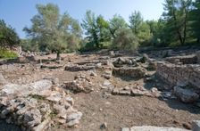 A Roman hotel in Olympia, Greece. Creator: Samuel Magal