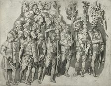 A Roman Legion, between 1515 and 1527. Creator: Marco Dente