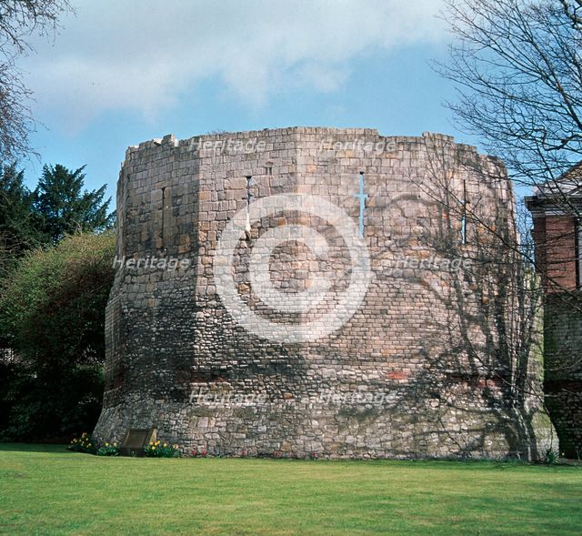A Roman multangular tower, 3rd century. Artist: Unknown