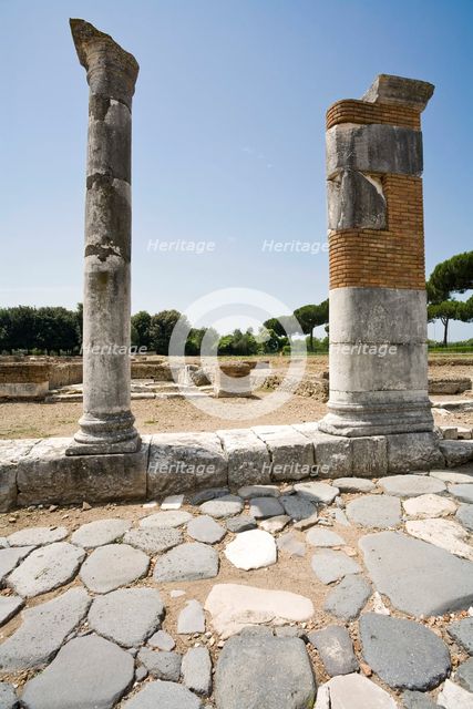 A Roman road, Minturnae, Italy. Creator: Samuel Magal.