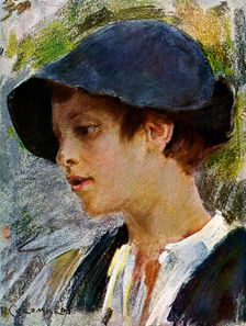 A Roman Shepherd 1908-1909.Artist: Umberto Coromaldi