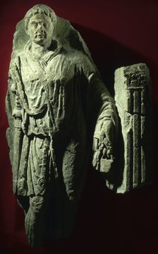 A Roman soldier's tombstone. Creator: Unknown