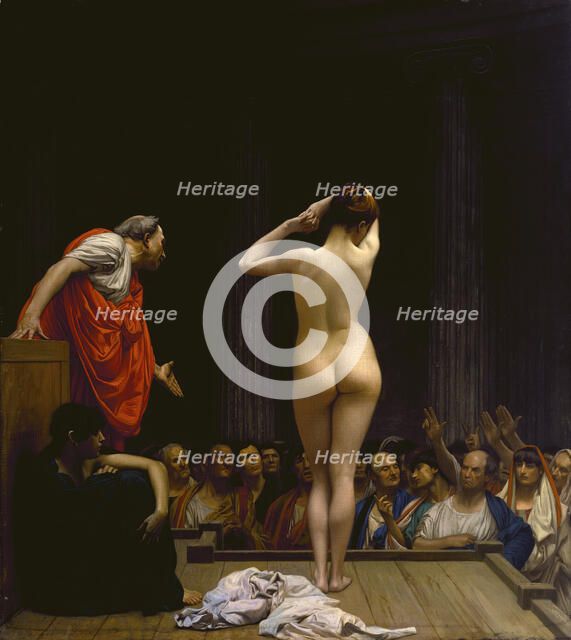 A Roman Slave Market, c1884. Creator: Jean-Leon Gerome.