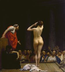 A Roman Slave Market, c1884. Creator: Jean-Leon Gerome