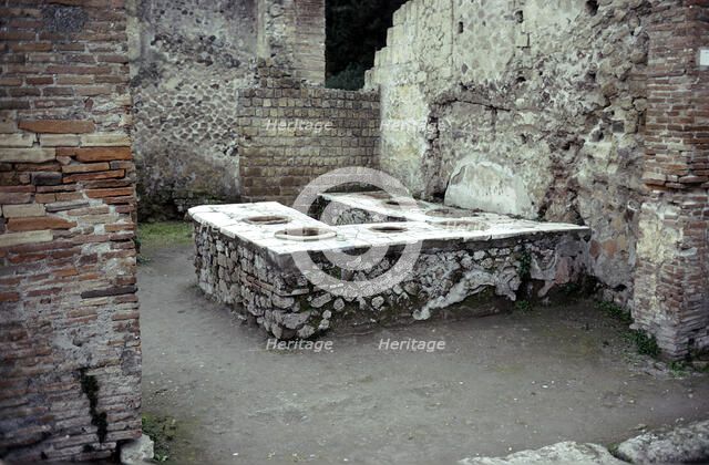 A Roman snack-bar, Herculaneum, Italy, 1st century. Artist: Unknown