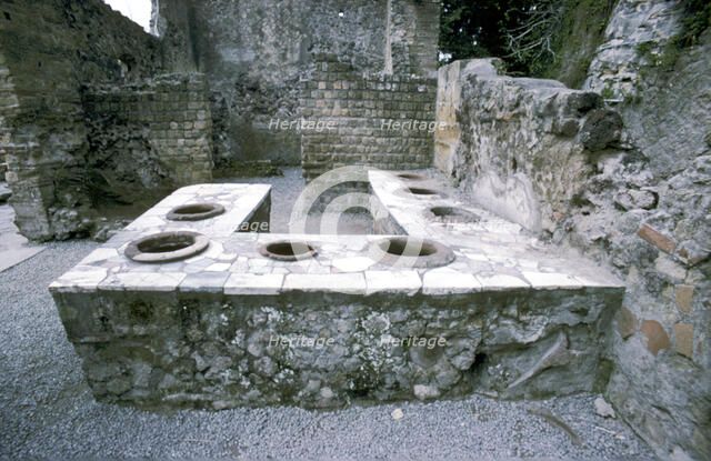 A Roman snack-bar, Herculaneum, Italy, 1st century. Artist: Unknown