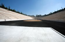 A Roman stadium, Athens, Greece. Creator: Samuel Magal