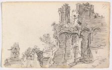 A Romanesque Ruin, 1650-51. Creator: Jan van Goyen