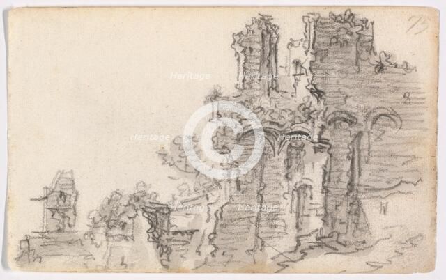 A Romanesque Ruin, 1650-51. Creator: Jan van Goyen.