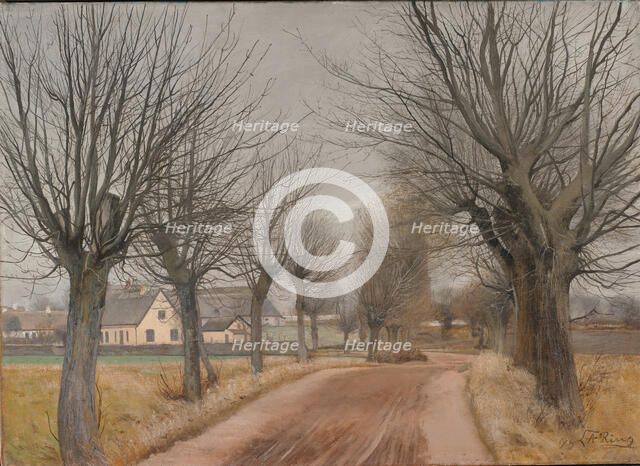 A Road near Vinderod, Zealand, 1898. Creator: Laurits Andersen Ring.