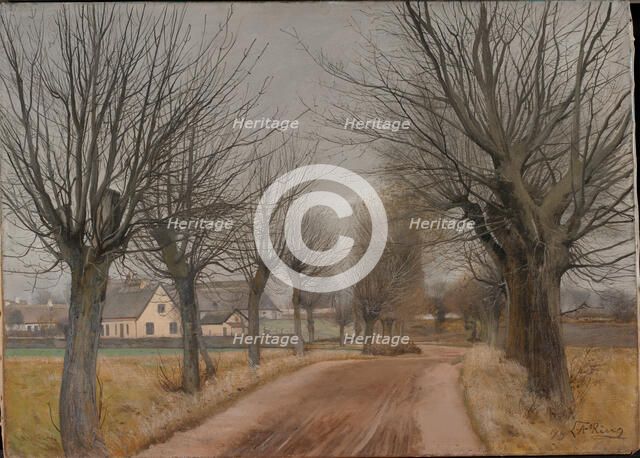 A Road near Vinderød, Zealand, 1898. Creator: Ring, Laurits Andersen (1854-1933).