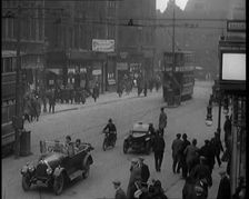 A Road Busy With Traffic, 1926. Creator: British Pathe Ltd