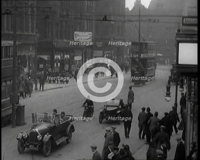 A Road Busy With Traffic, 1926. Creator: British Pathe Ltd.