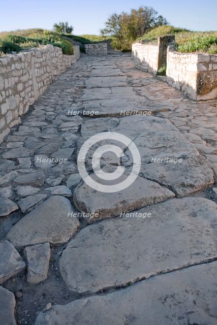 A road in Mactaris, Tunisia. Creator: Samuel Magal.
