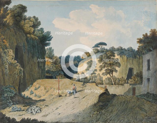 A Road in a Gorge near Naples, 1782. Creator: Thomas Jones.
