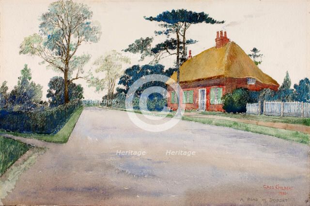 A Road in Dorset, 1931. Creator: Cass Gilbert.