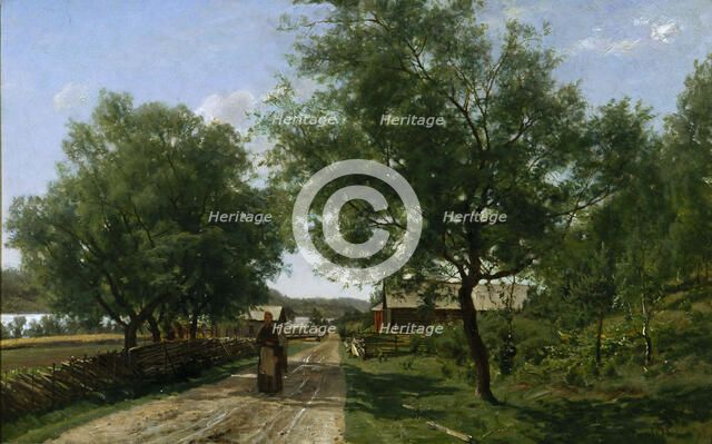 A Road in Häme, 1883. Creator: Hjalmar Munsterhjelm.
