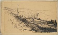 A Road in the Hills Near Dordrecht, 1870-1877. Creator: Walter Shirlaw