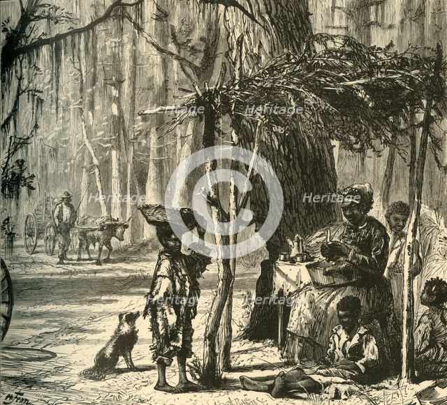 'A Road-side Scene near Charleston', 1872.  Creator: Albert Bobbett.