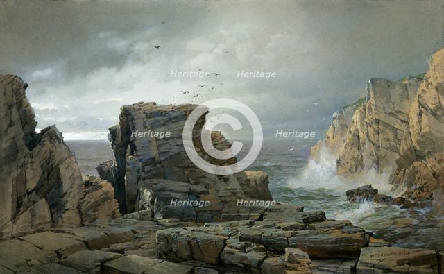 A Rocky Coast, 1877. Creator: William Trost Richards.