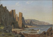 A Rocky Coast. Ro, Bornholm, 1843. Creator: Vilhelm Kyhn