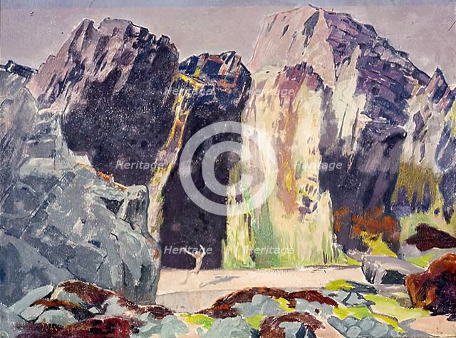A Rocky Shore, 1900-1924. Creator: John Duncan.