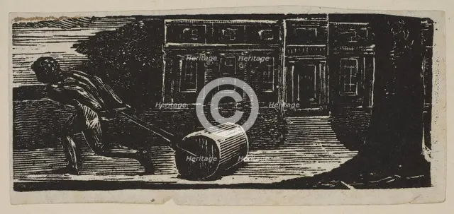 A Rolling Stone Is Ever Bare of Moss, from Thornton's Pastorals of Virgil, 1821. Creator: William Blake.