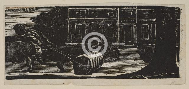 A Rolling Stone Is Ever Bare of Moss, from Thornton's Pastorals of Virgil, 1821. Creator: William Blake.