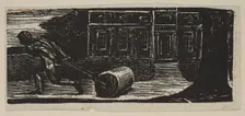 A Rolling Stone Is Ever Bare of Moss, from Thornton's Pastorals of Virgil, 1821. Creator: William Blake