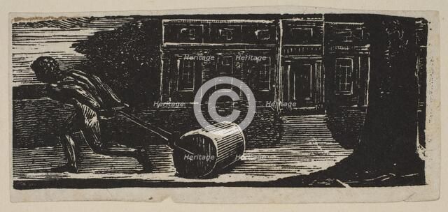 A Rolling Stone Is Ever Bare of Moss, from Thornton's Pastorals of Virgil, 1821. Creator: William Blake.