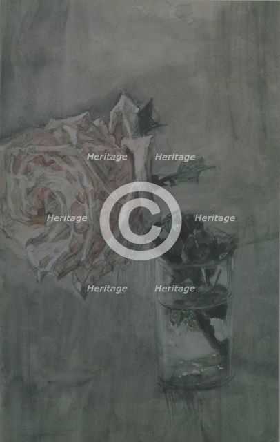 A Rose. Artist: Vrubel, Mikhail Alexandrovich (1856-1910)