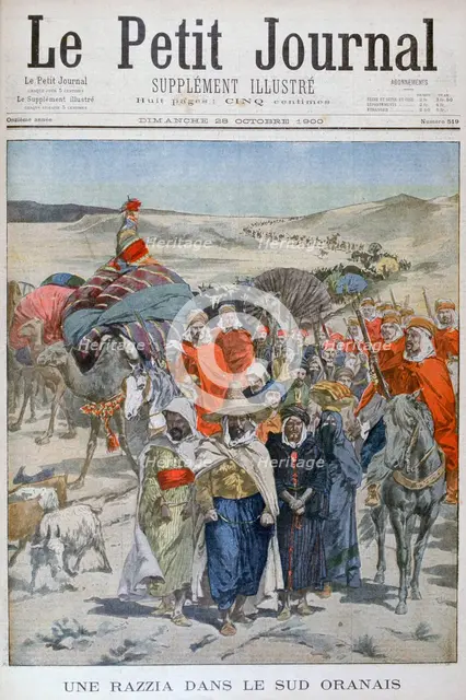 A round up in southen Oranais, Algeria, 1900. Artist: Unknown
