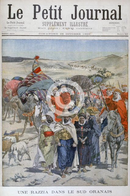 A round up in southen Oranais, Algeria, 1900. Artist: Unknown